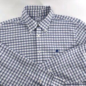 Brooks Brothers 1818 Original Polo Shirt Regular Fit Non Iron Stretch Gingham  L